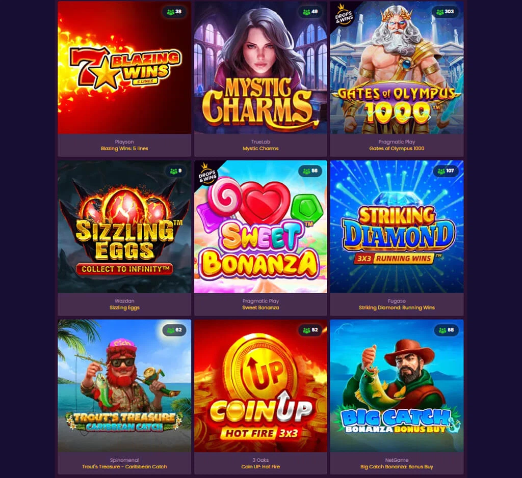 Giochi popolari di Bizzo Casino su PC Giochi popolari di Bizzo Casino su PC