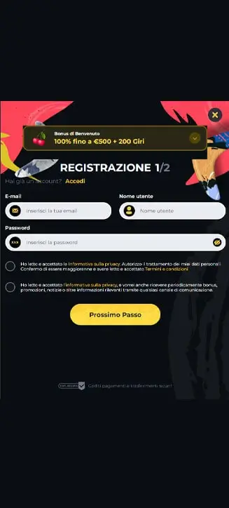 Processo di registrazione di Boomerang su smartphone Processo di registrazione di Boomerang su smartphone
