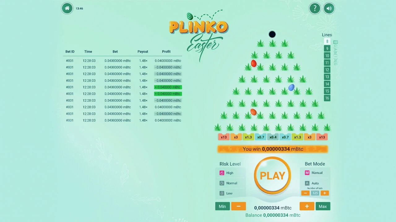 Easter Plinko (BGaming)